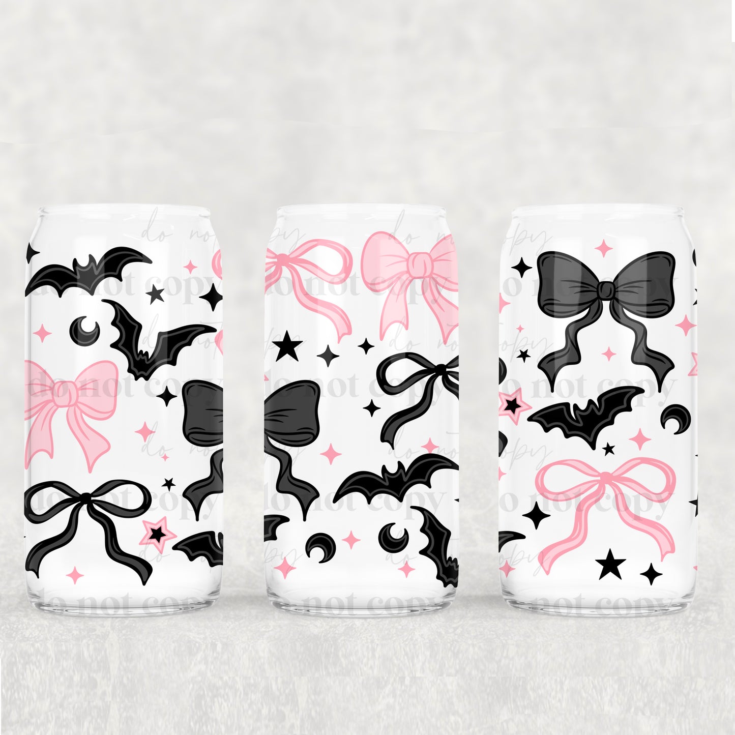 Girly & Spooky Bows 16oz Tumbler
