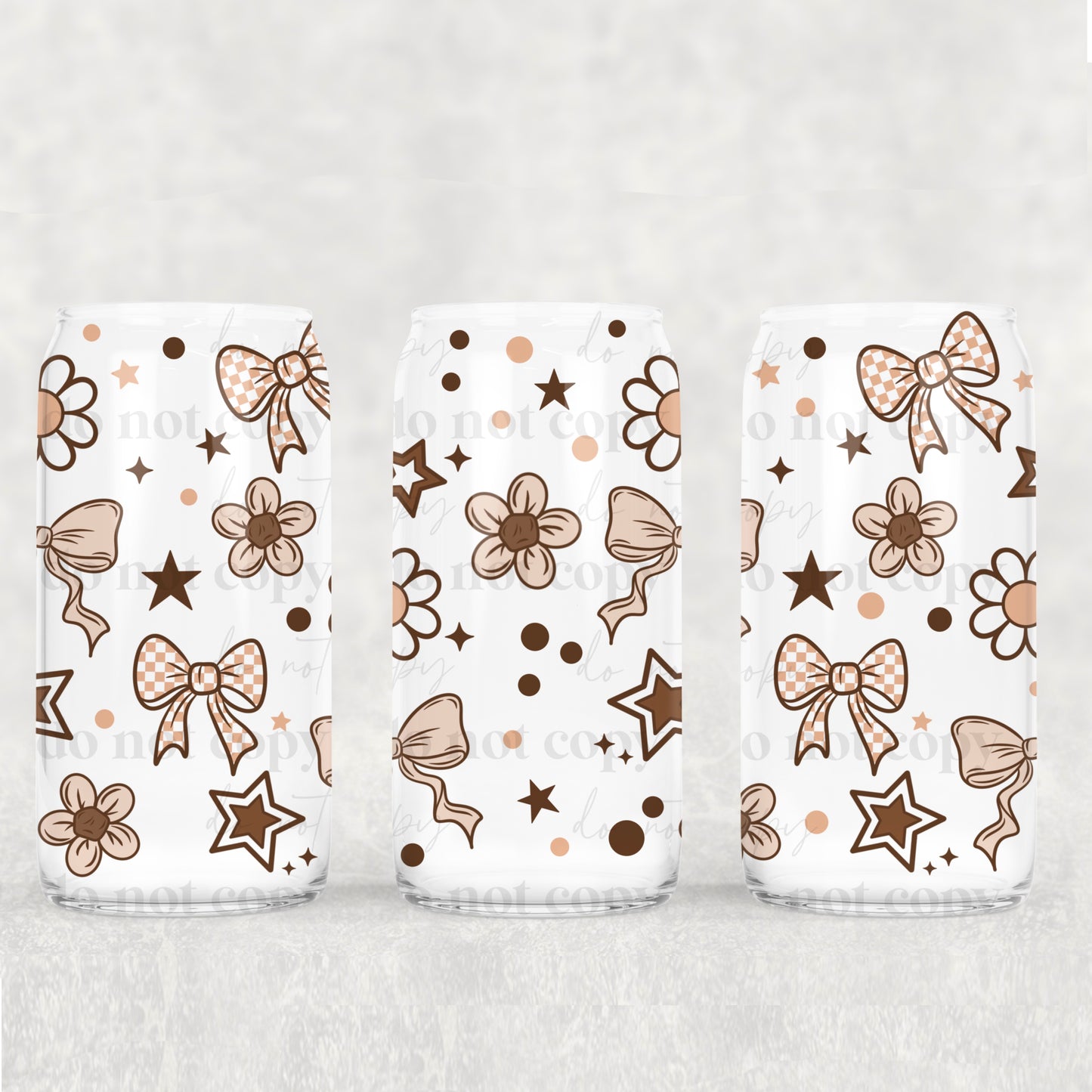 Brown Doodles 16oz Tumbler
