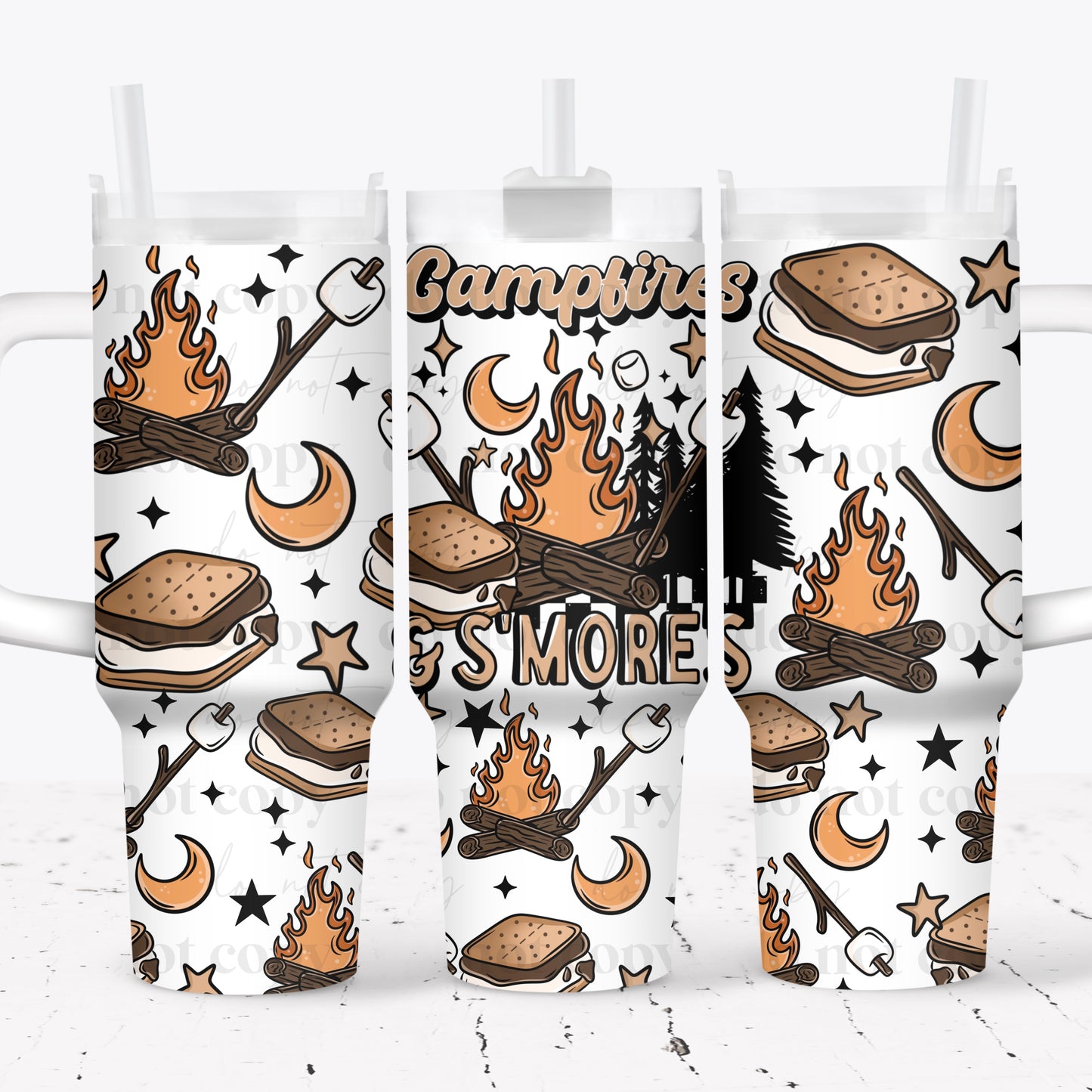 Campfire & Smores 40 oz Tumbler