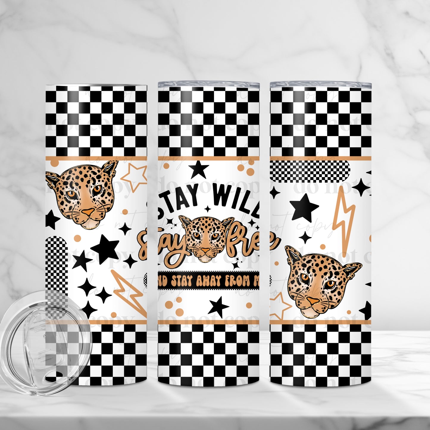 Stay Wild, Stay Free Skinny Tumbler