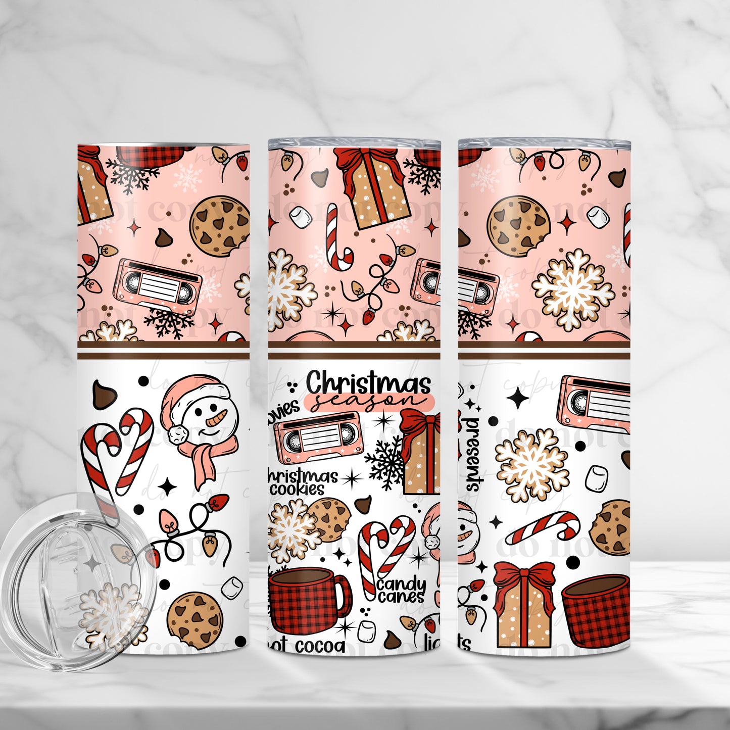 Christmas Season Skinny Tumbler