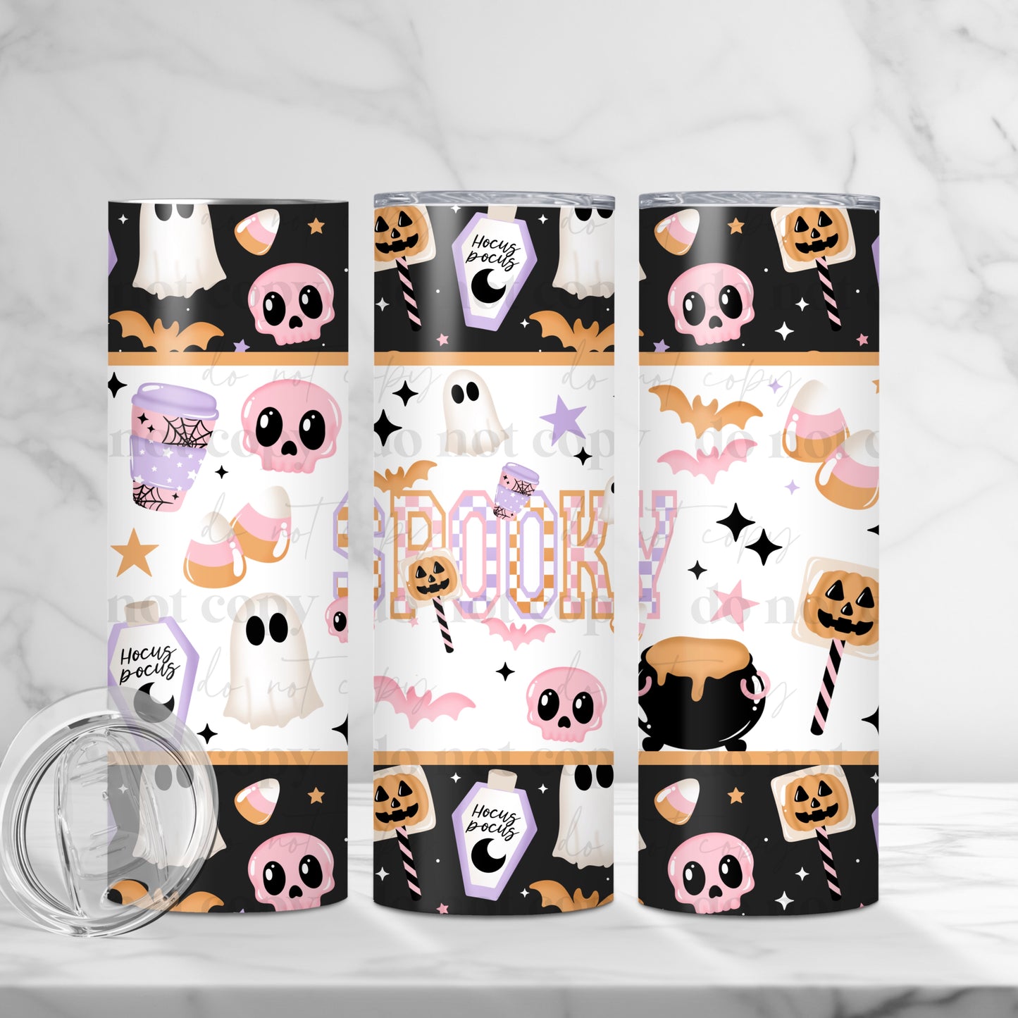 Pastel Spooky Skinny Tumbler