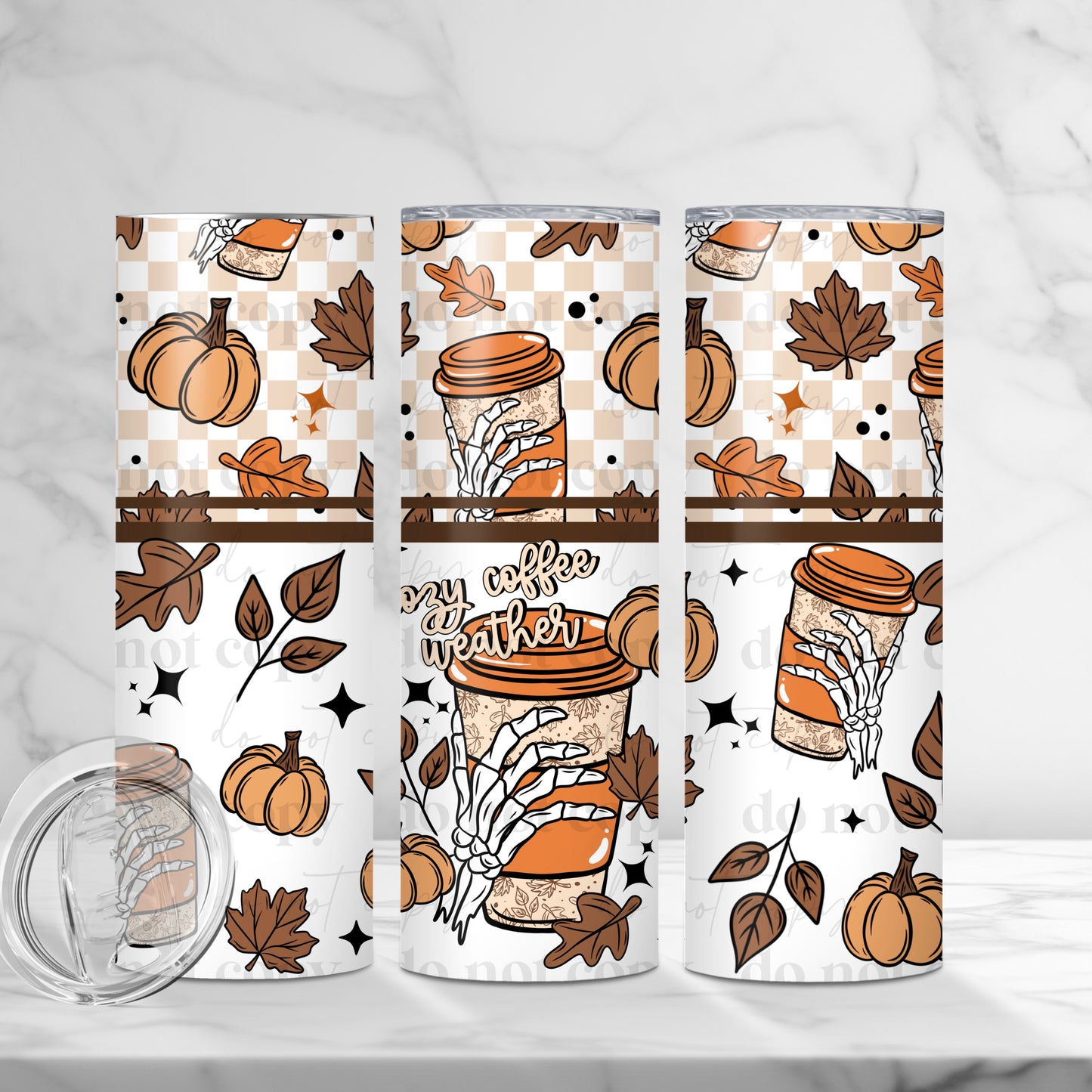 Cozy Coffee Weather Skinny Tumbler