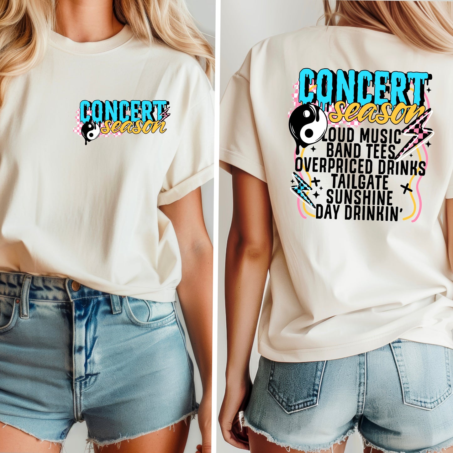 Concert Season (Black) Shirt, Crewneck, Hoodie