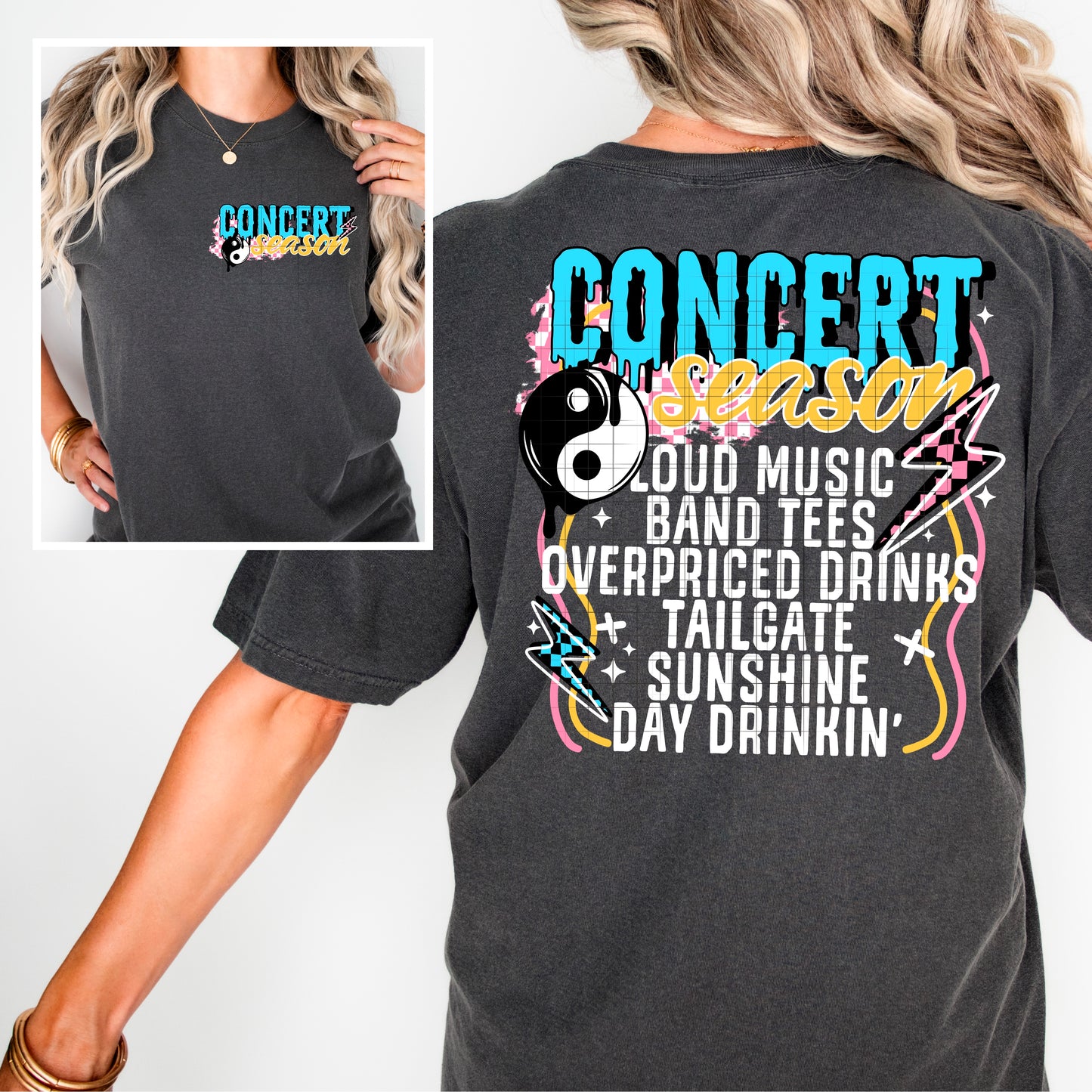 Concert Season (White) Shirt, Crewneck, Hoodie