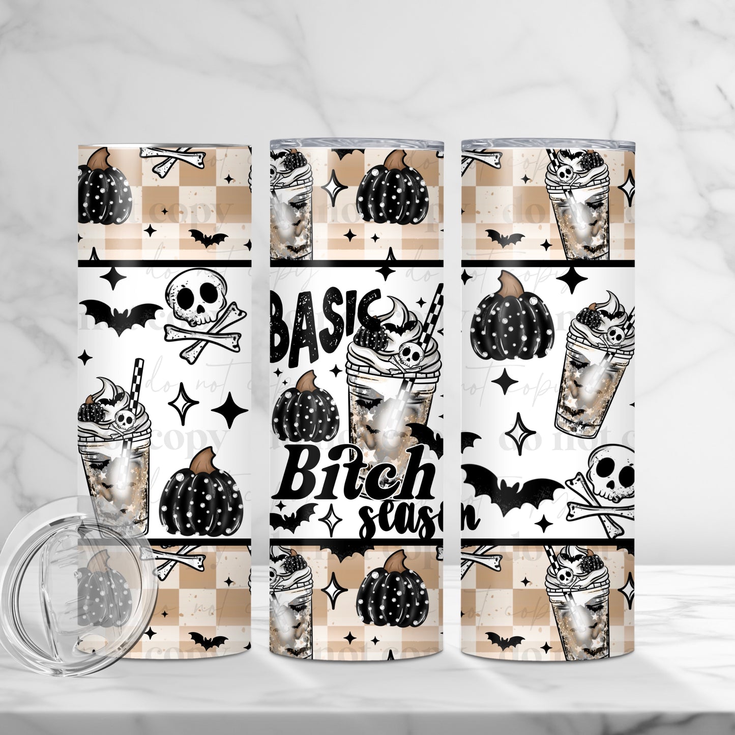 Basic Bitch Season Skinny Tumbler