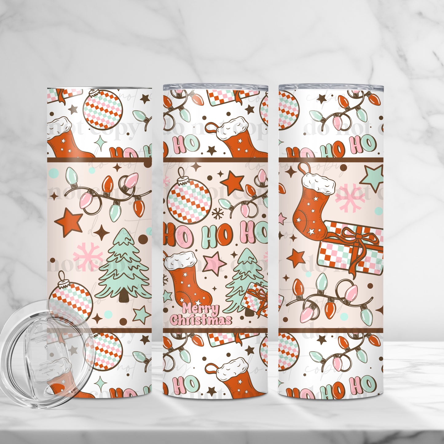 Ho Ho Ho Skinny Tumbler