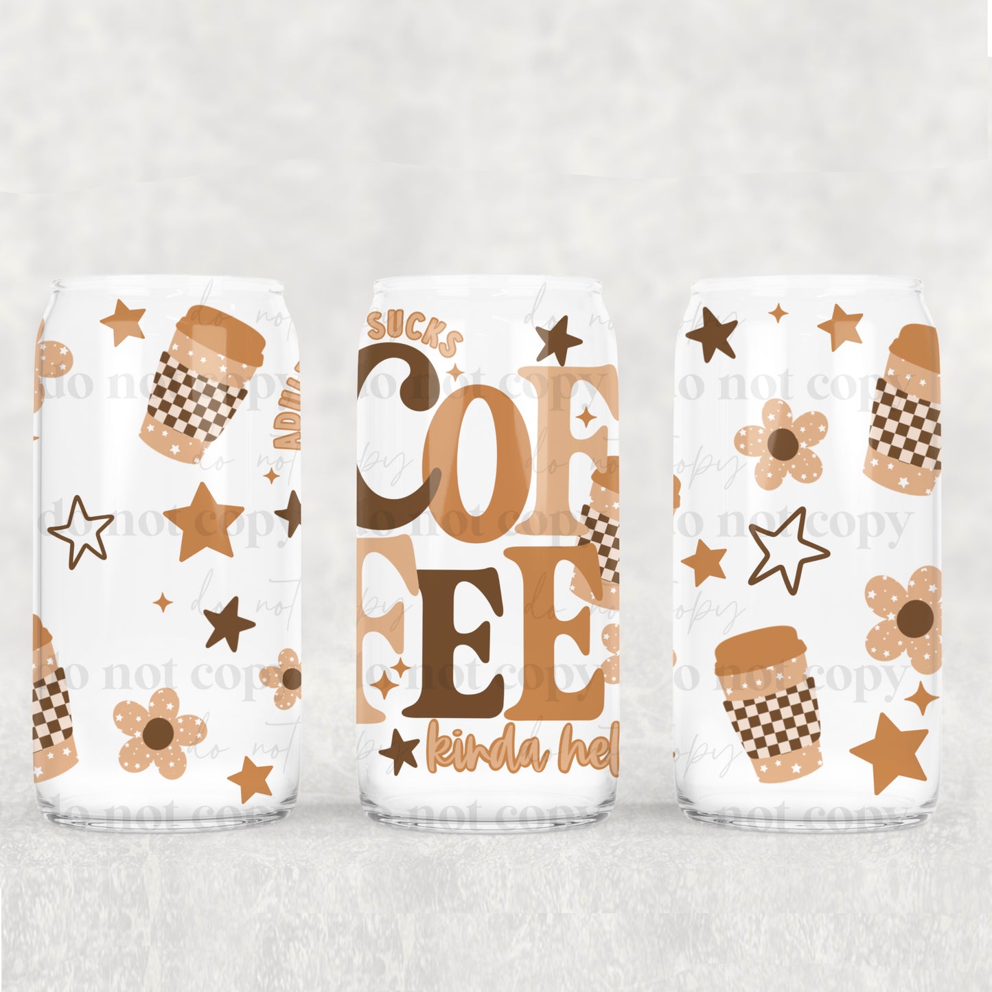 Coffee Kinda Helps 16oz Tumbler