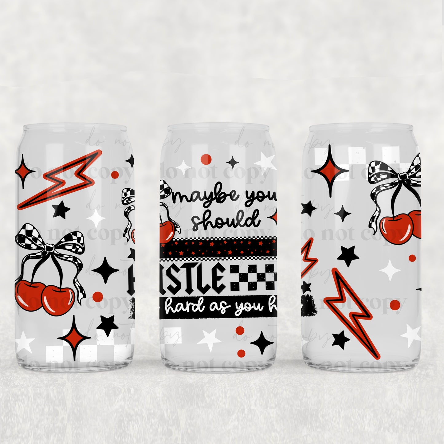 Hustle as Hard as You Hate 16oz Tumbler