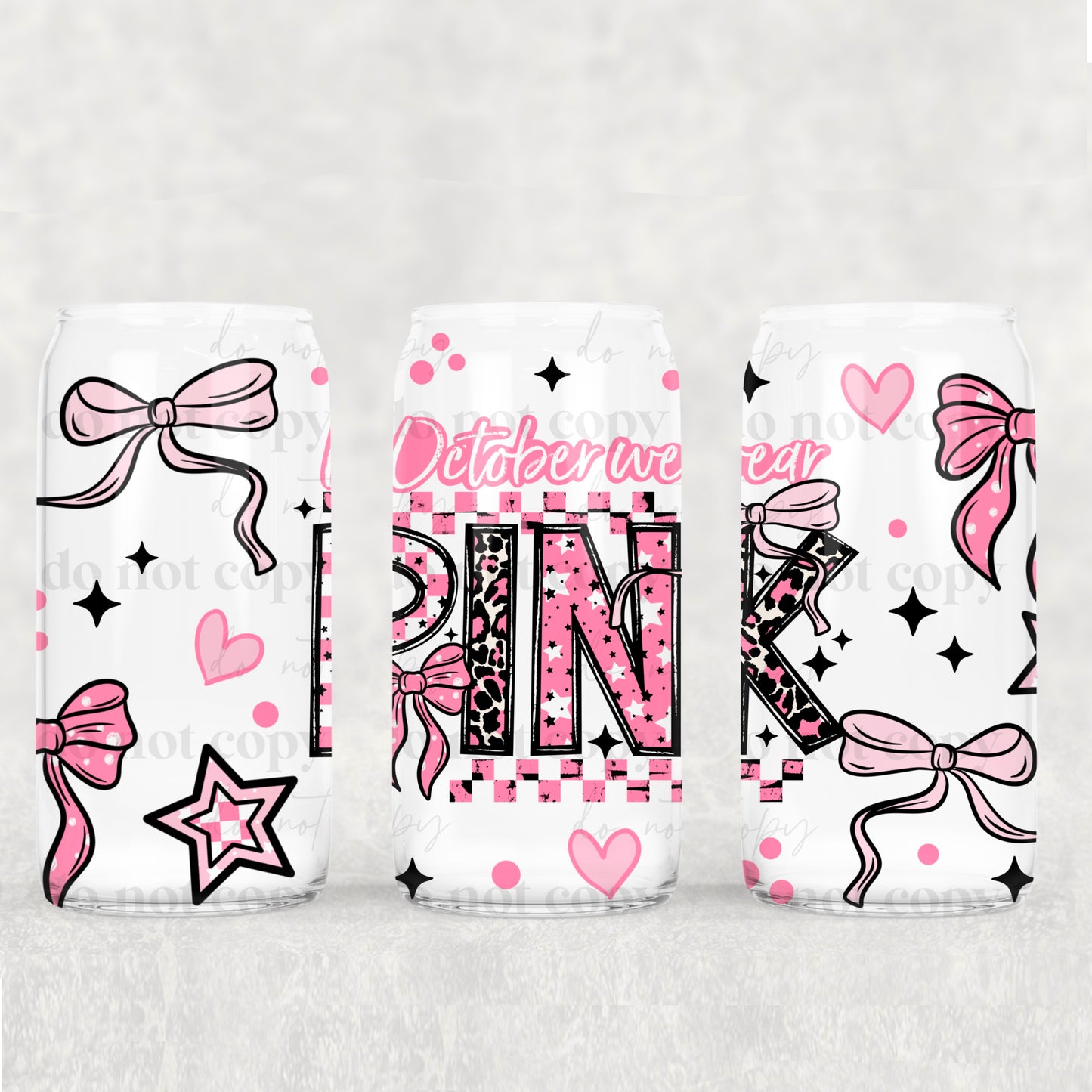In October We Wear Pink 16oz Tumbler