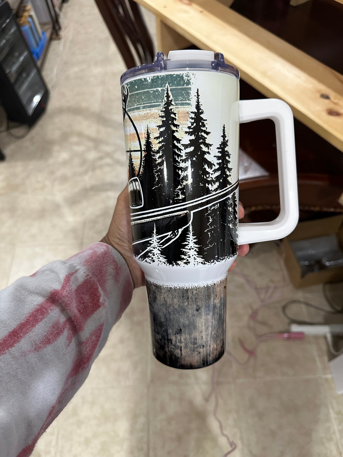 Rustic Hunting 40 Oz Tumbler