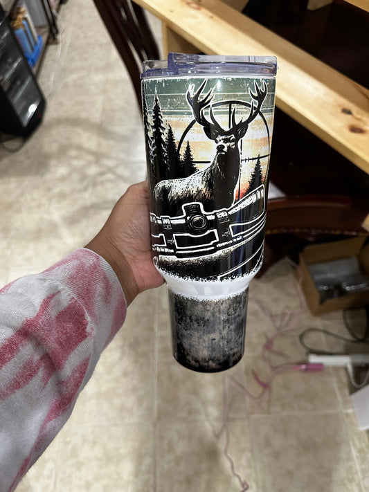 Rustic Hunting 40 Oz Tumbler