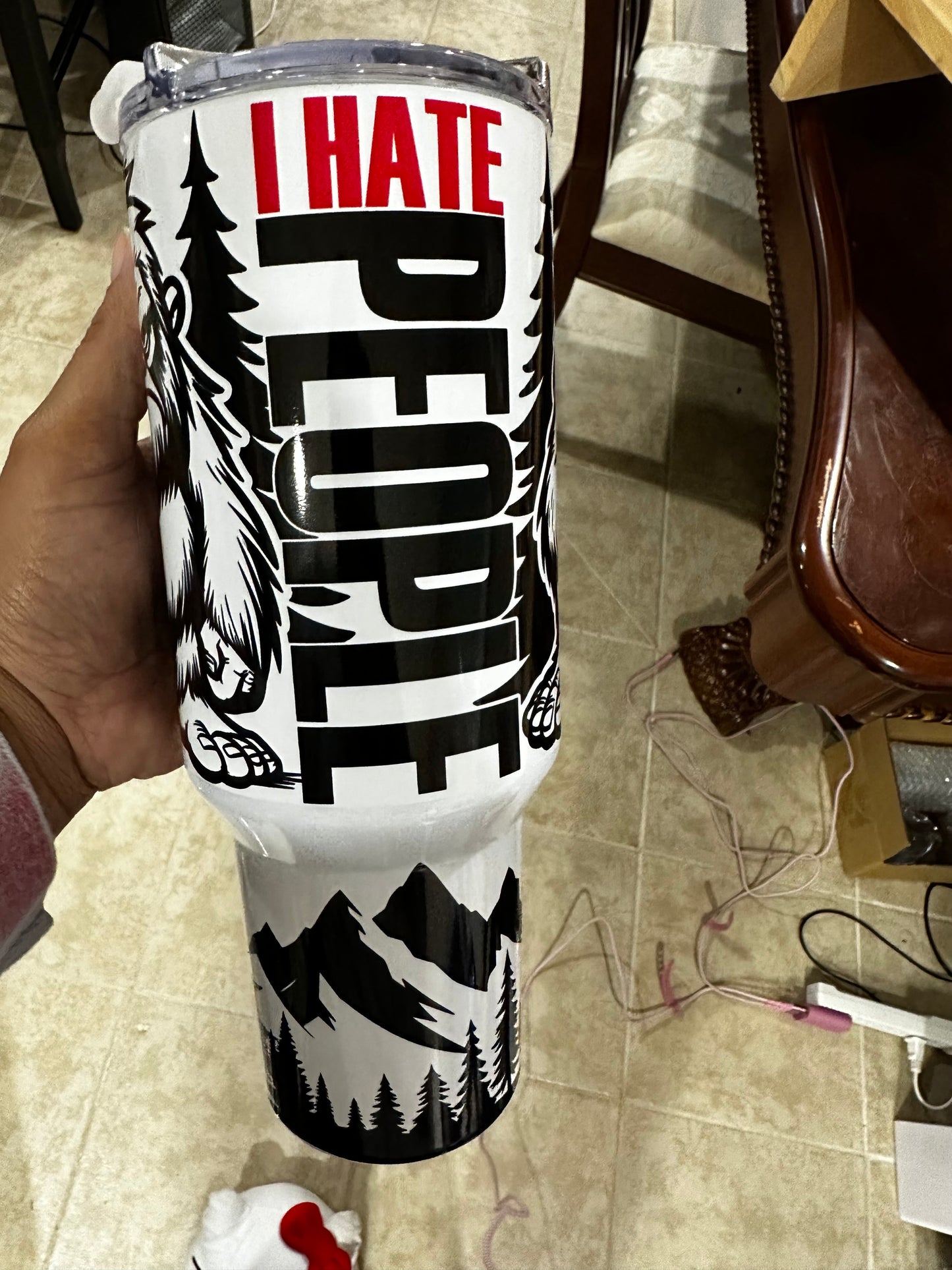 Big Foot Funny 40 oz Tumbler