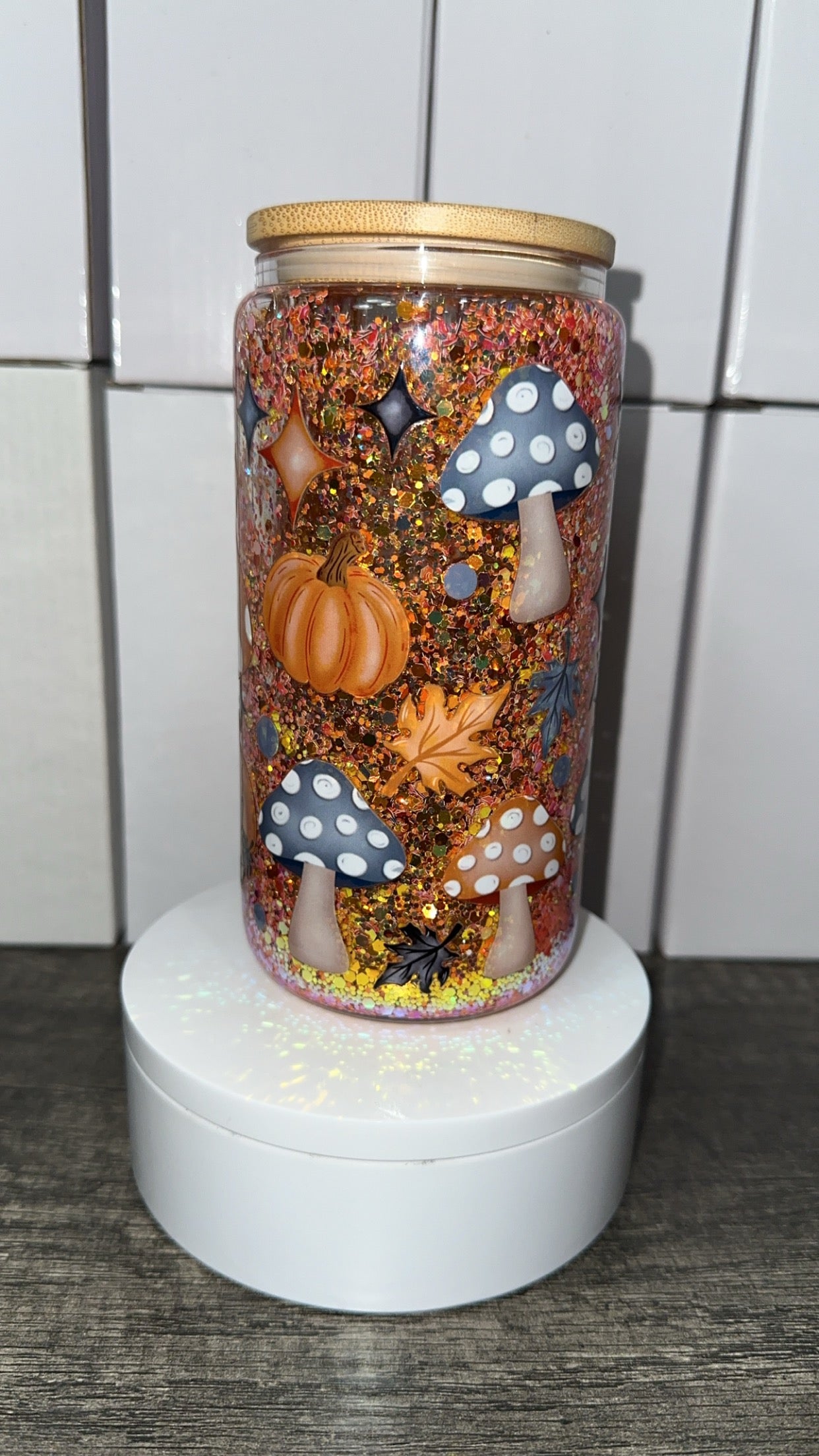 Change is Beautiful 16 oz Glad snow globe tumbler