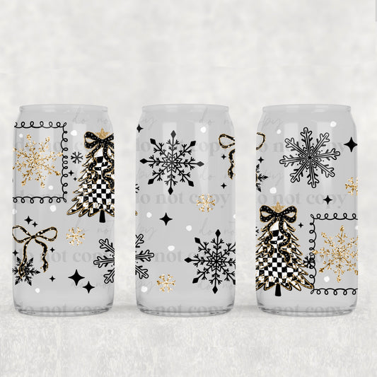 Checker Trees & Bows 16oz Tumbler (UVDTF ONLY)