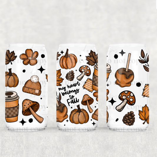My Heart Belongs to FALL  16oz Tumbler