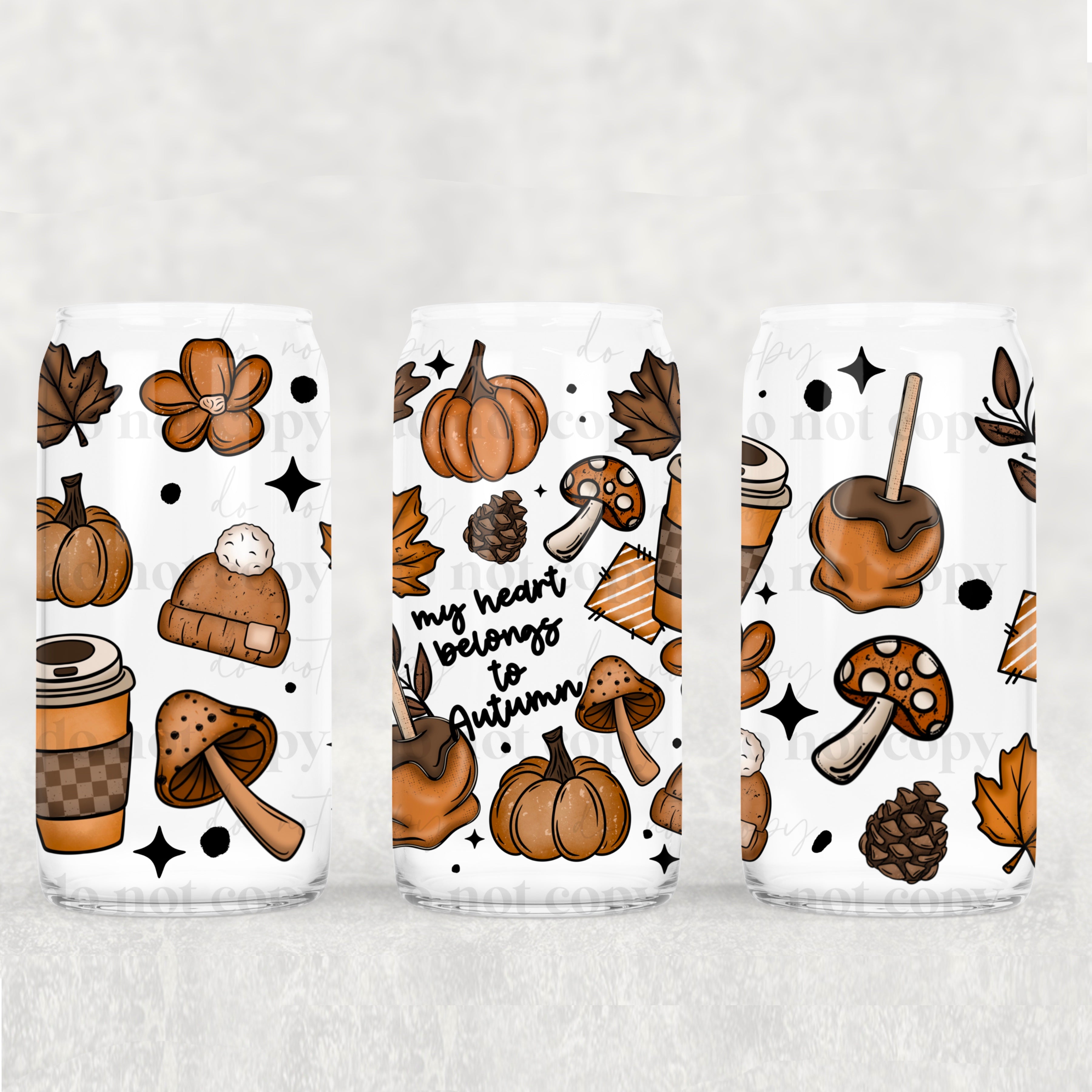 My Heart Belongs to AUTUMN  16oz Tumbler
