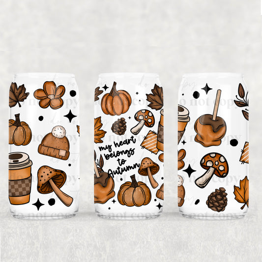 My Heart Belongs to AUTUMN  16oz Tumbler