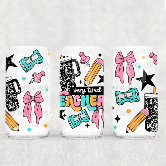 Very Tired Teacher 16oz Tumbler