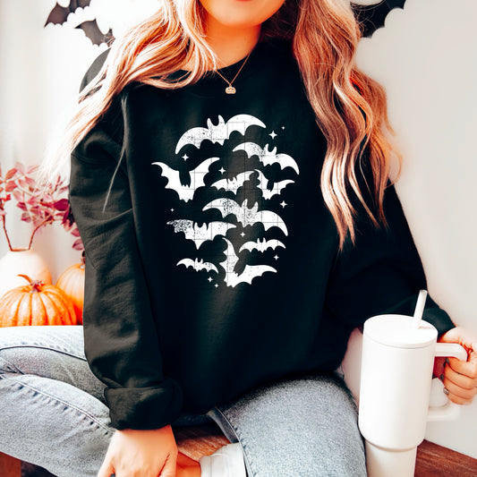 Flying Bats Hoodie (White)