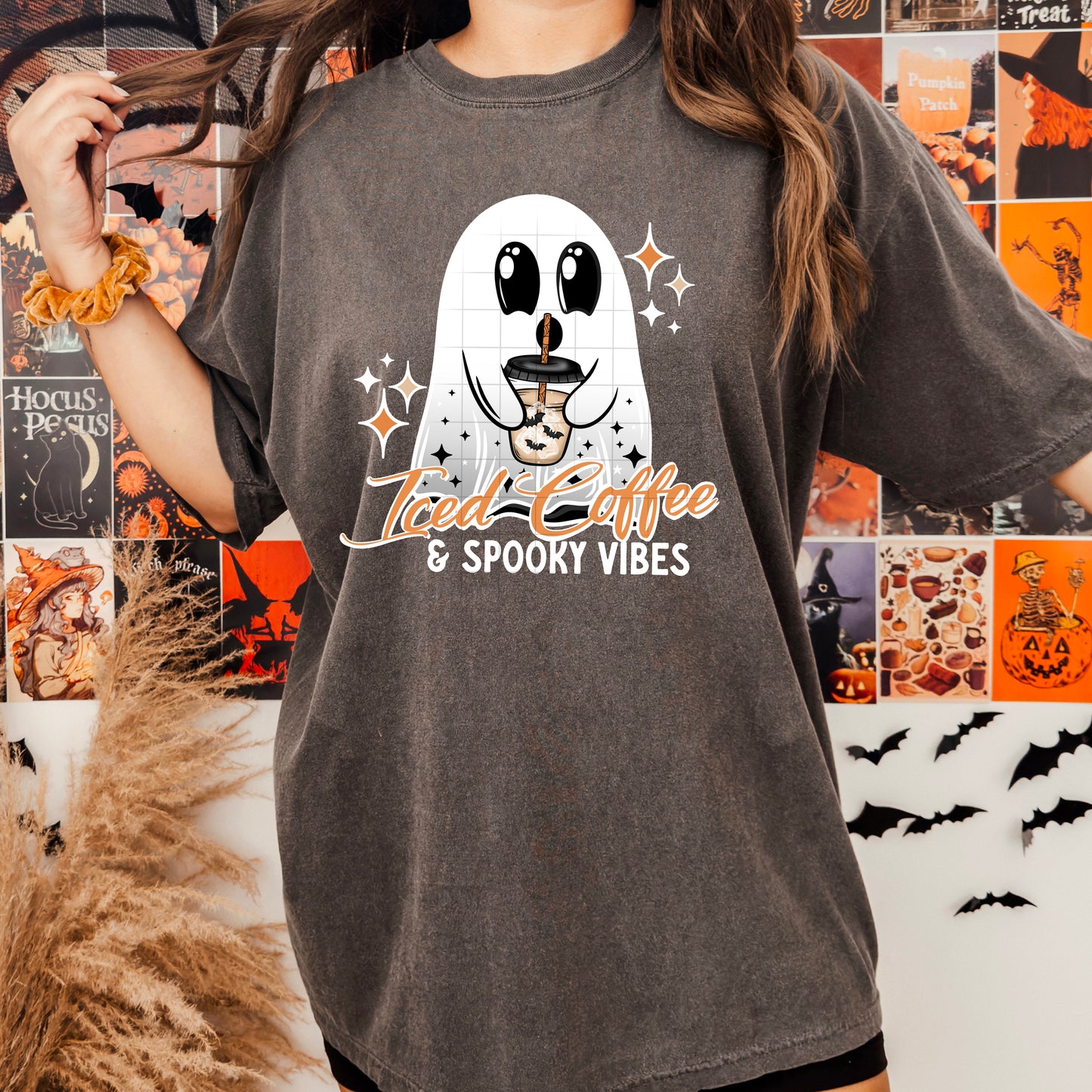 Iced Coffee Ghostie Hoodie (White)