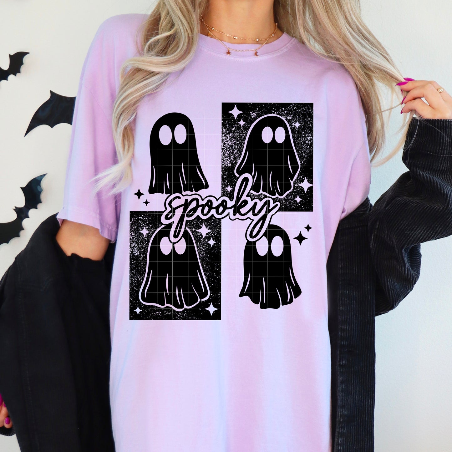 Spooky Ghost Hoodie (Black)