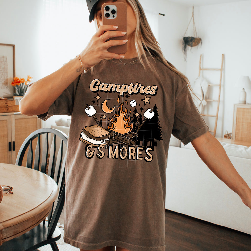 Campfires& S’Mores Long Sleeve T-Shirt