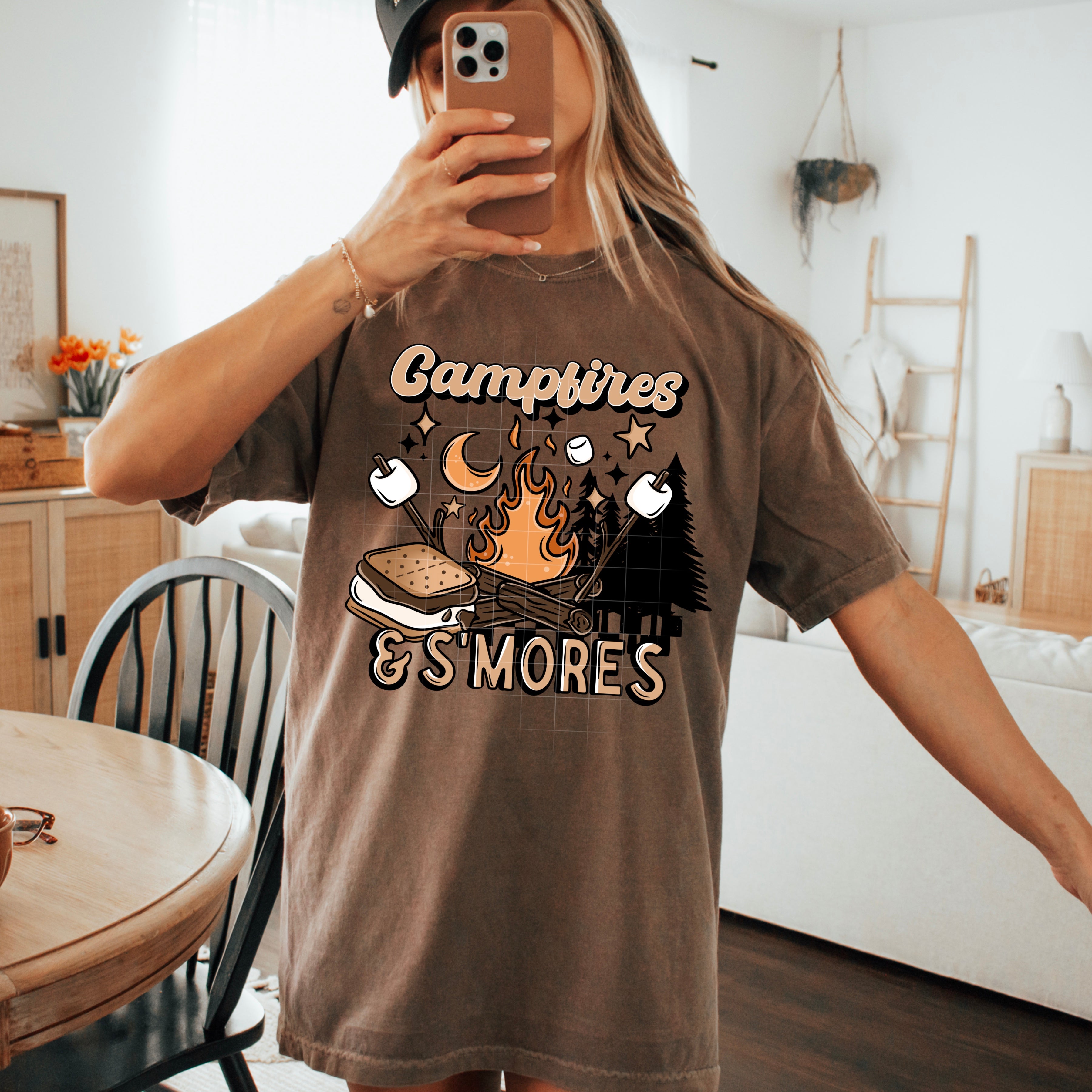 Campfires& S’Mores Long Sleeve T-Shirt