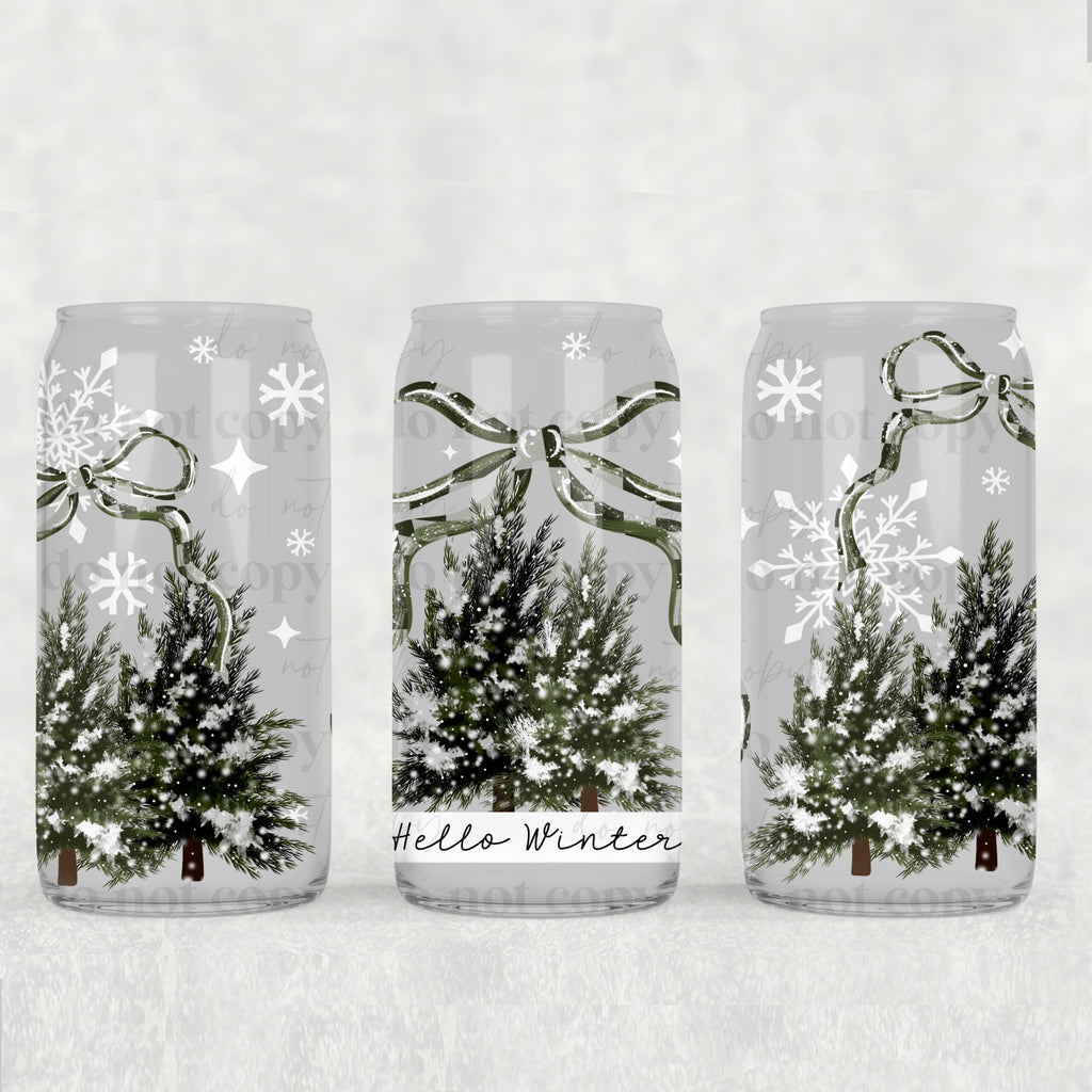 Hello Winter 16oz Tumbler (UVDTF ONLY)