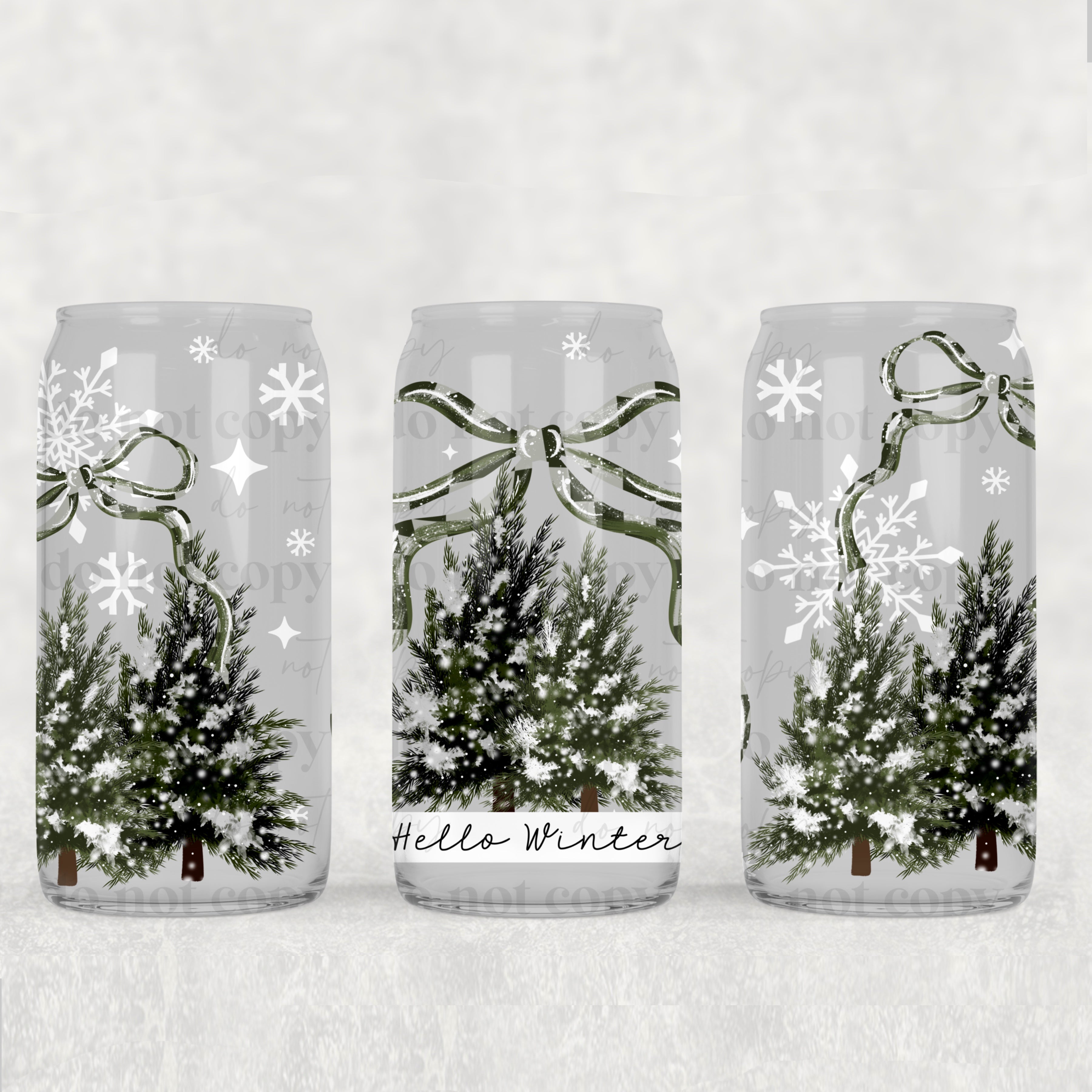 Hello Winter 16oz Tumbler (UVDTF ONLY)