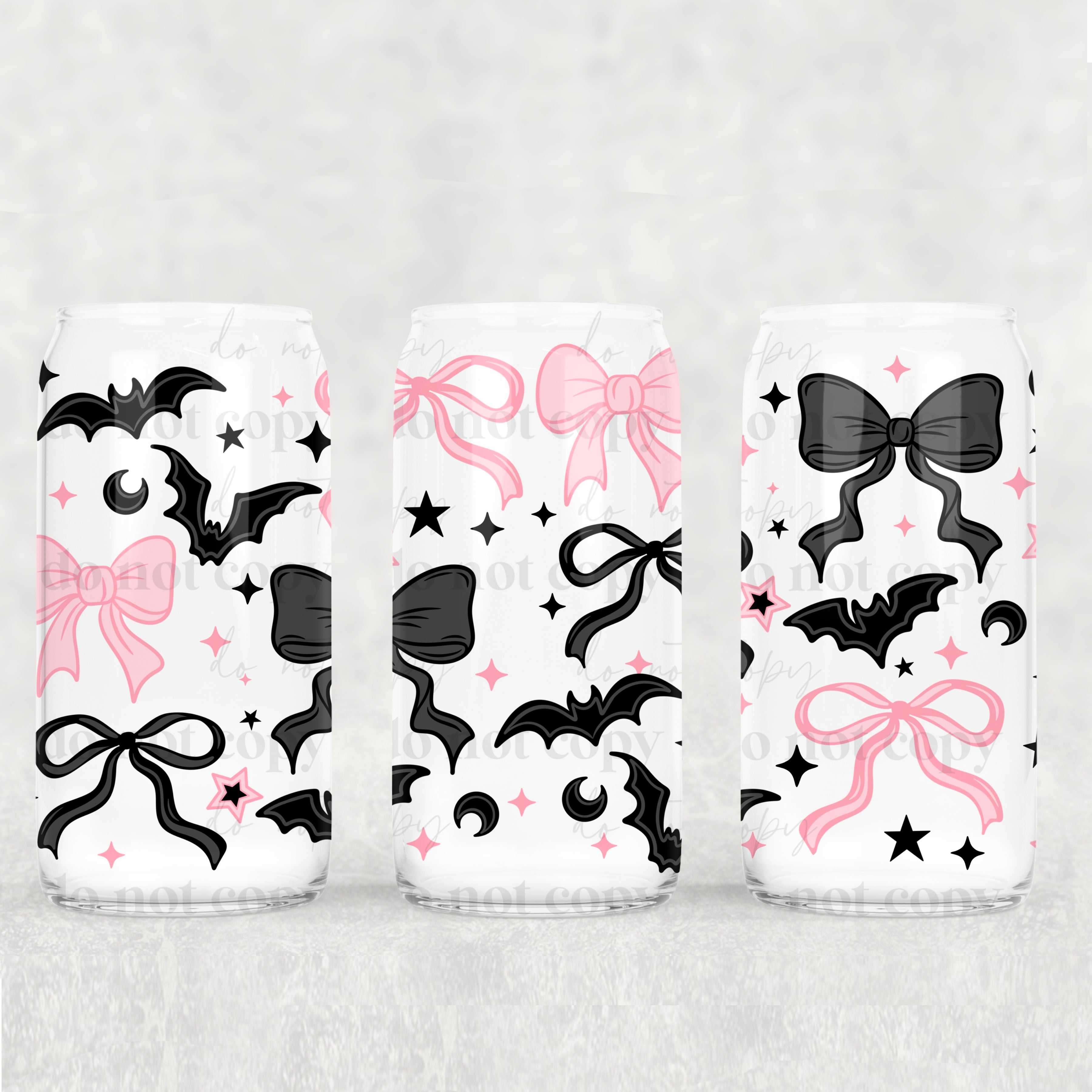 Girly & Spooky Bows 16oz Tumbler
