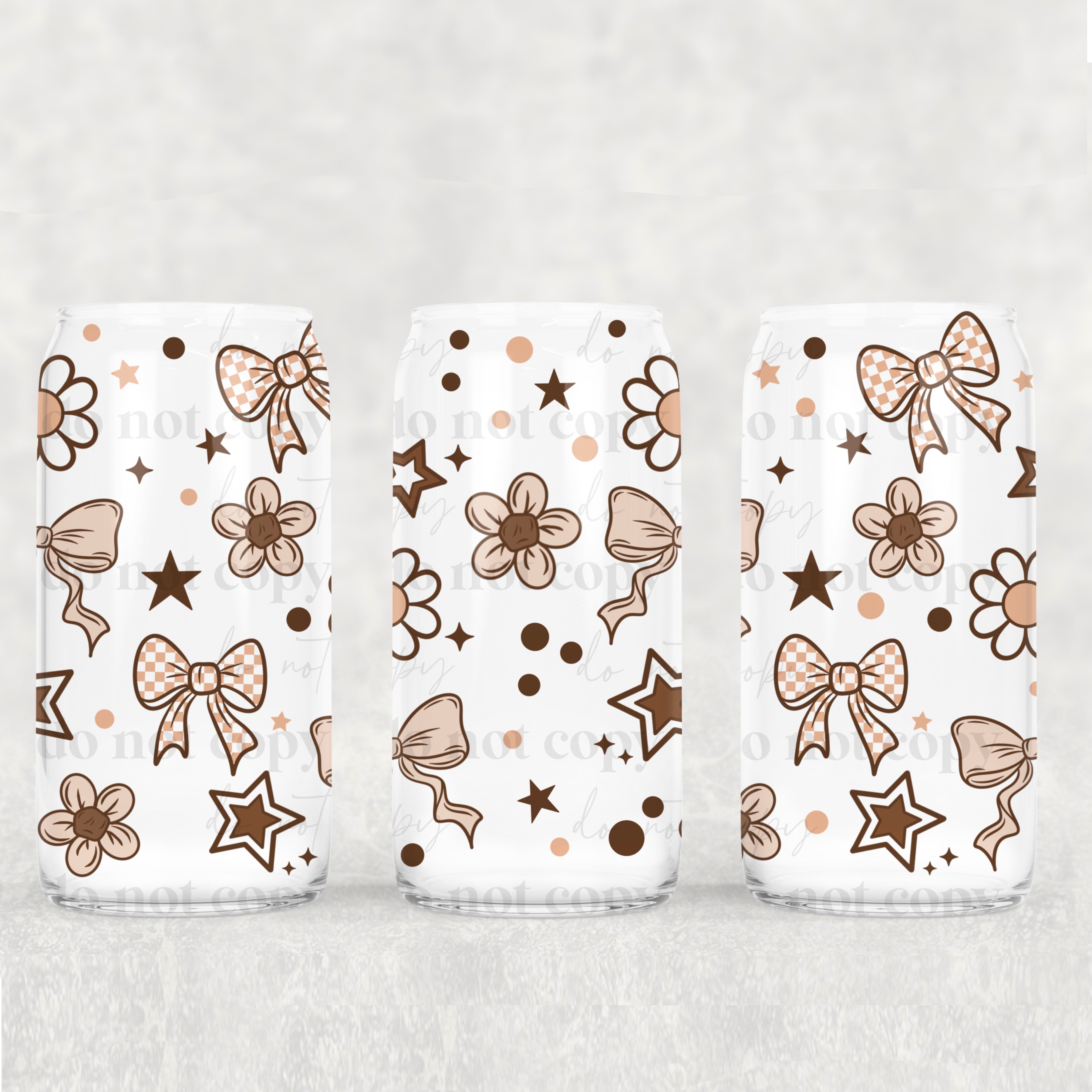 Brown Doodles 16oz Tumbler