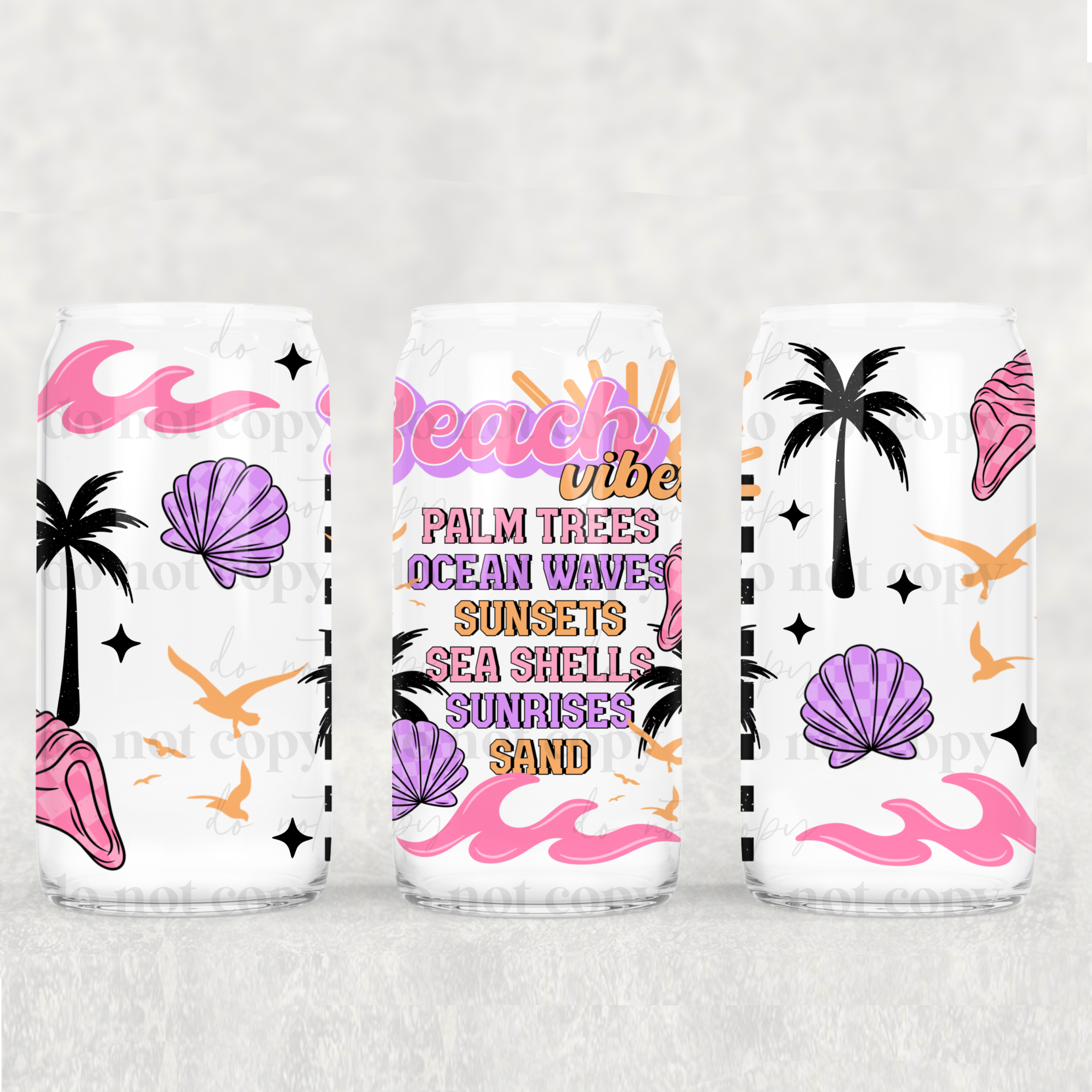 Beach Vibes 16oz Tumbler