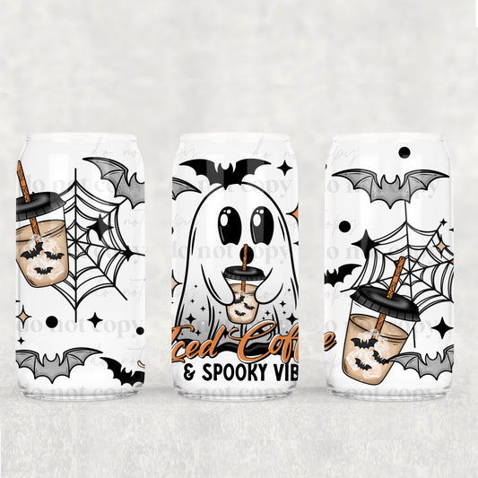 Iced Coffee & Spooky Vibes 16oz Tumbler