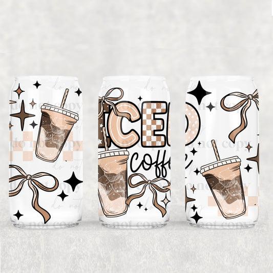 Tan Iced Coffee 16oz Tumbler