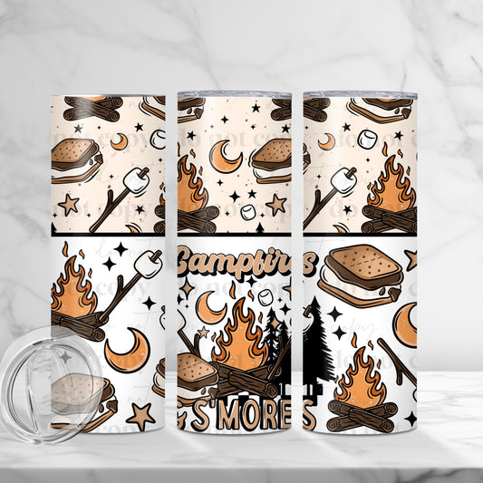 Campfires & S’mores Skinny Tumbler