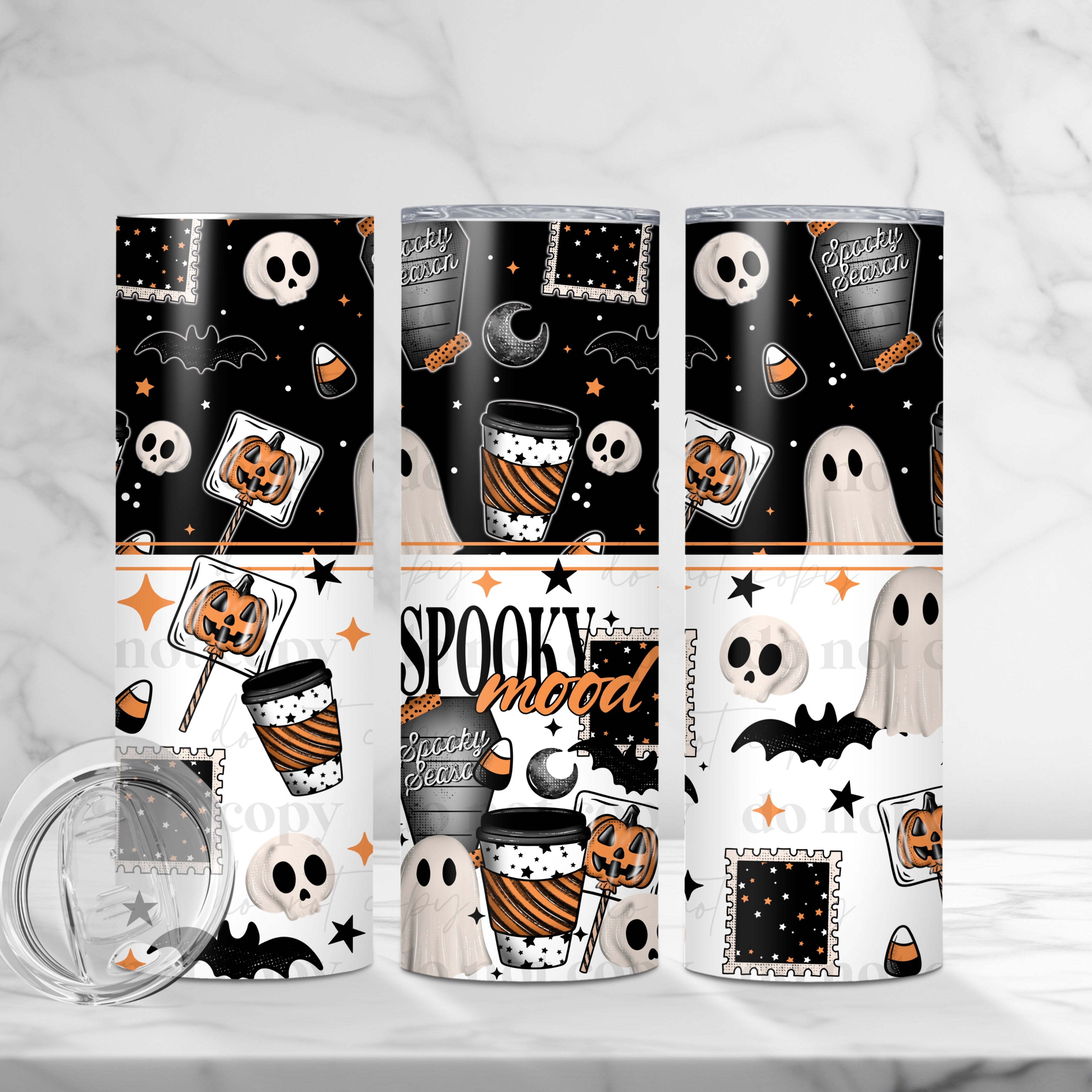Spooky Mood Skinny Tumbler