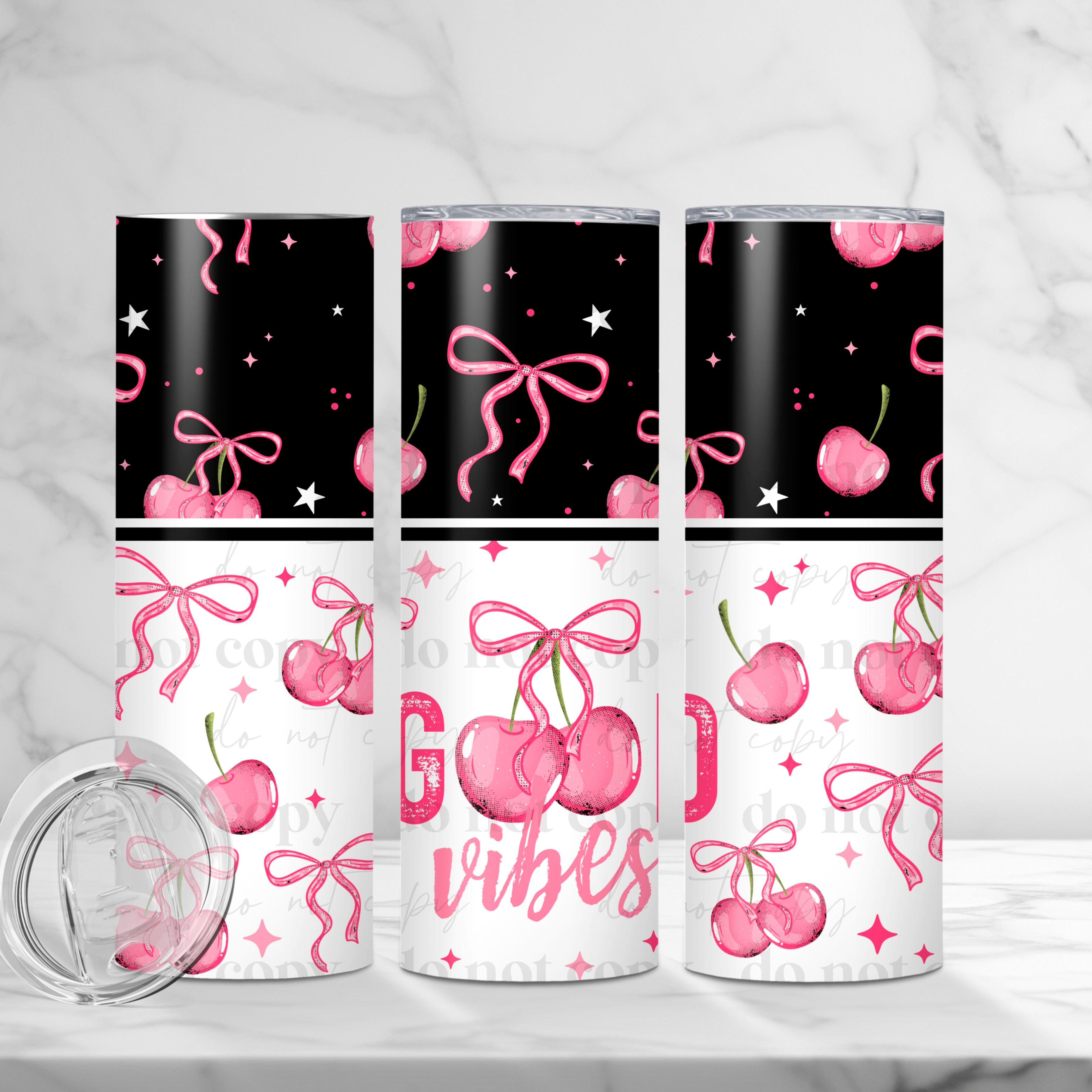 Good Vibes Skinny Tumbler