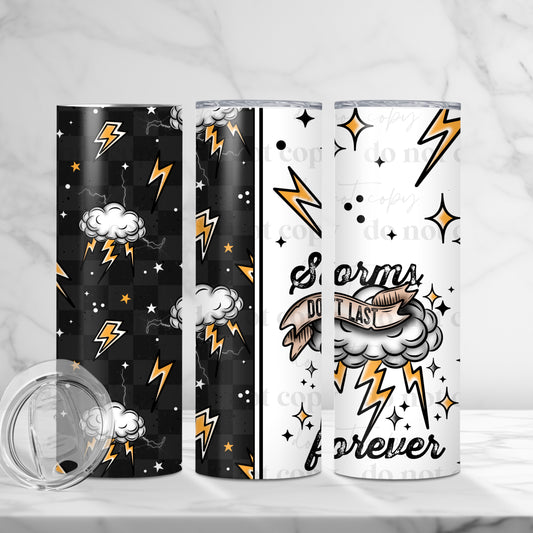 Storms Don’t Last Skinny Tumbler