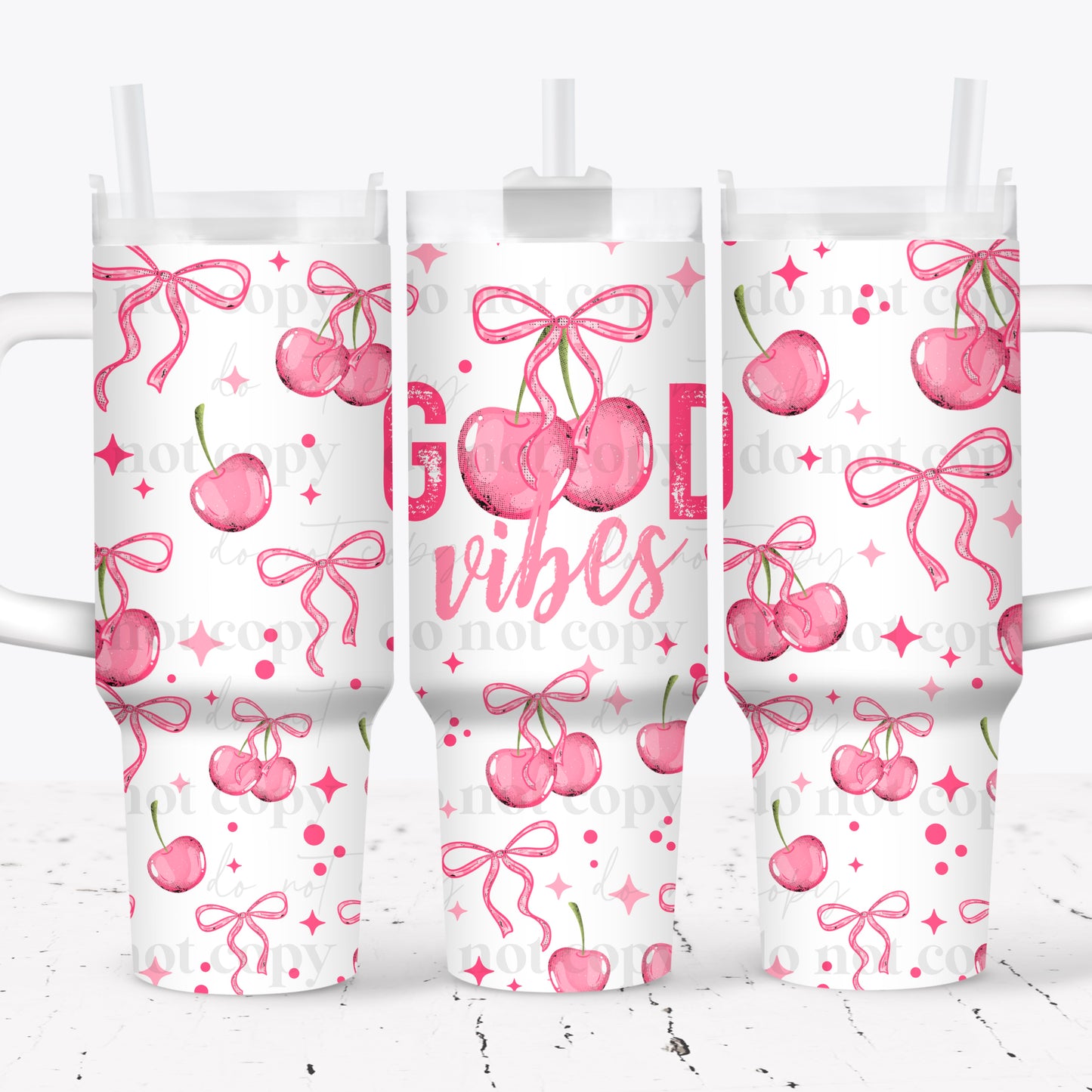 Cherry Good Vibes 40 oz Tumbler