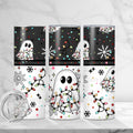 Ghost w. Christmas Lights Skinny Tumbler