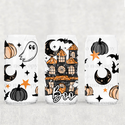 Boo Haunted House 16oz Tumbler