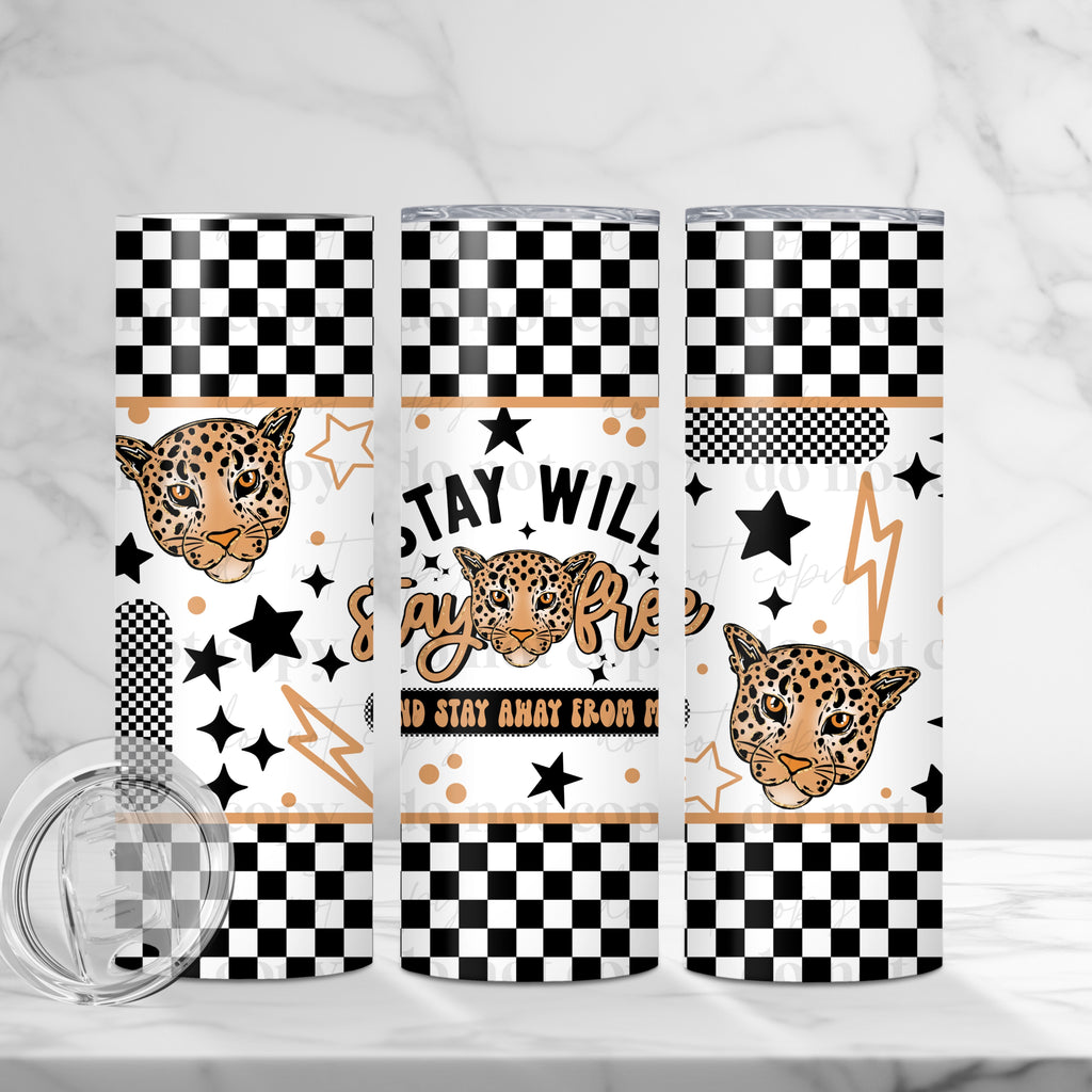 Stay Wild, Stay Free Skinny Tumbler