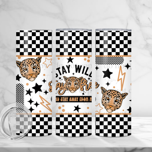 Stay Wild, Stay Free Skinny Tumbler