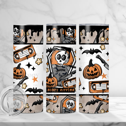 Scary Movies Skinny Tumbler