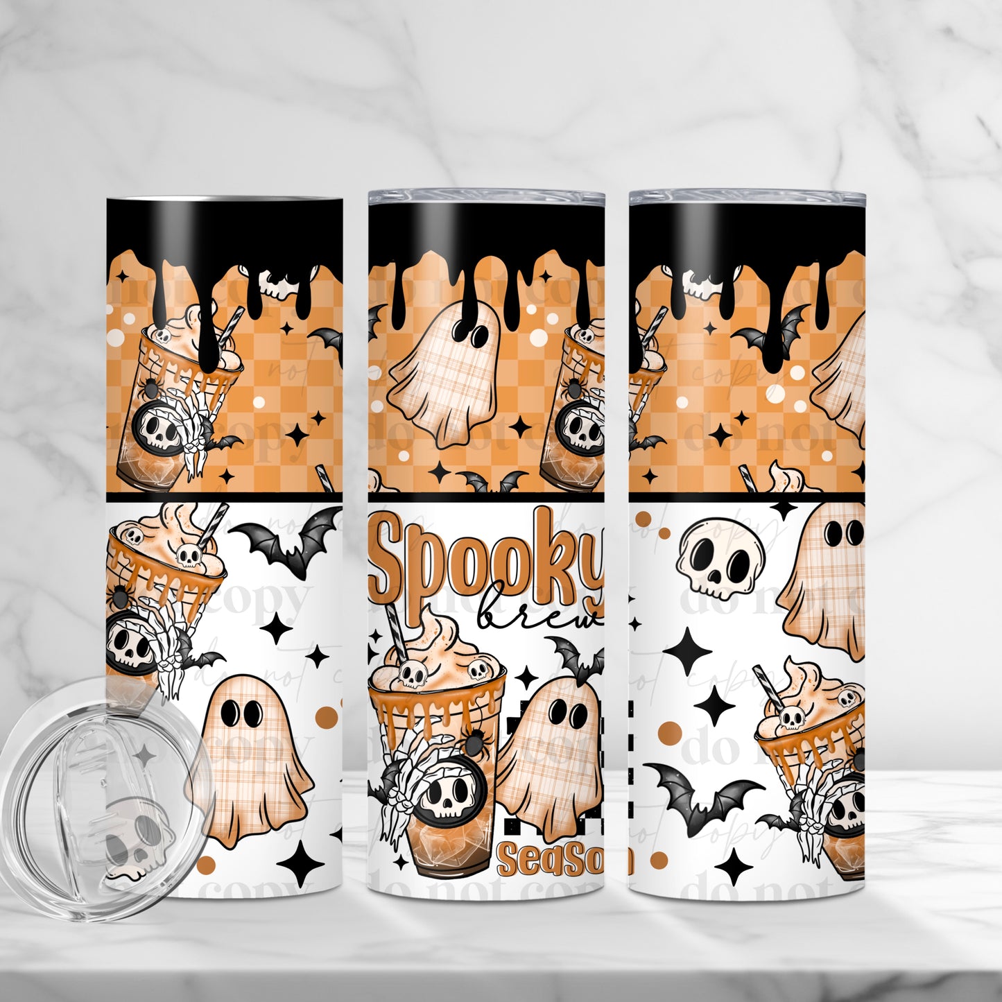 Spooky Brew Season Skinny Tumbler