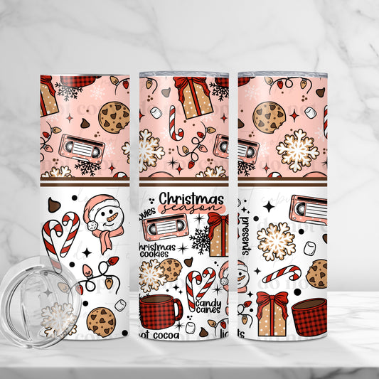 Christmas Season Skinny Tumbler