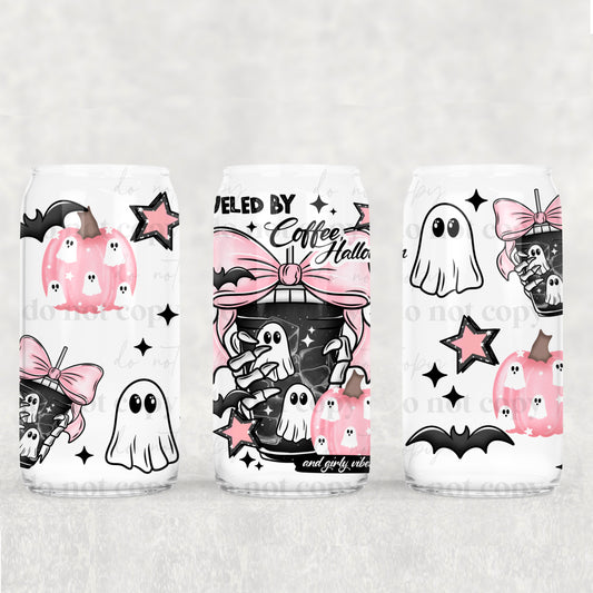 Fueled by Coffee & Halloween 16oz Tumbler