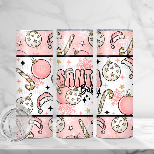 Santa Baby Skinny Tumbler