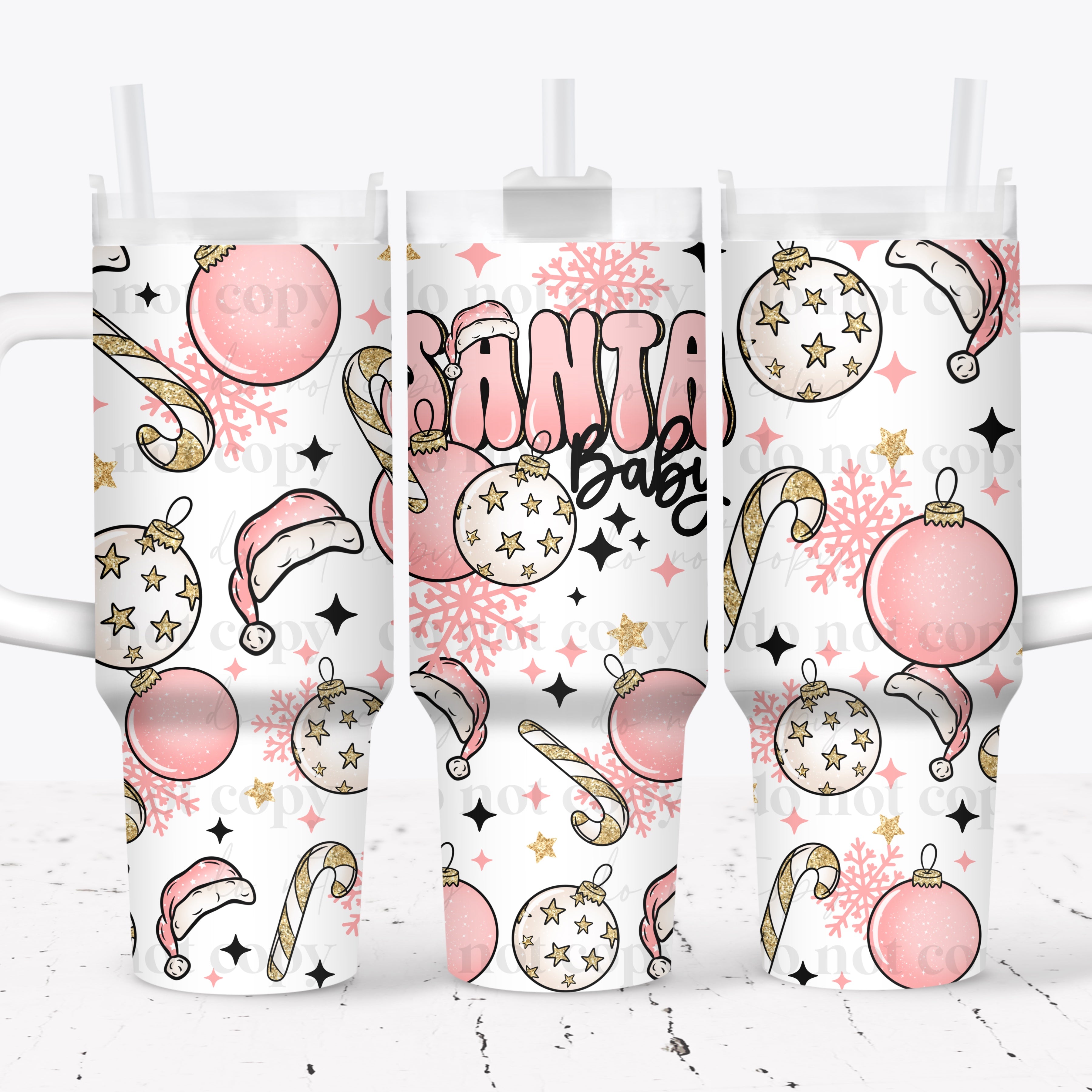 Santa Baby 40 oz Tumbler